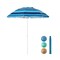 Patio Beach Umbrella with Cup Holder Table and Sandbag